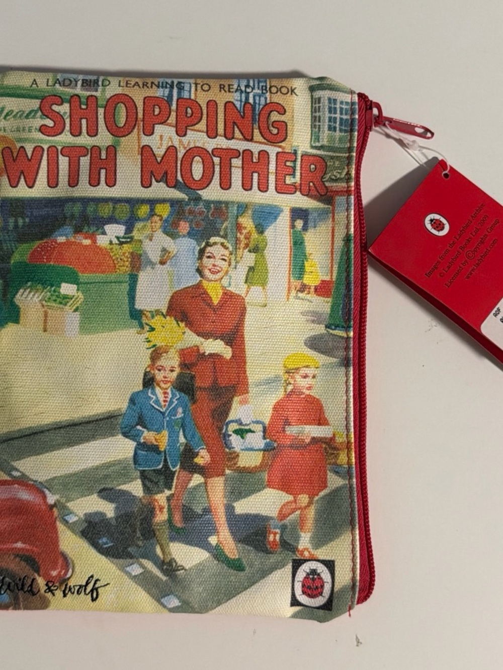Ladybird Collection Shopping with Mother zippered pouch